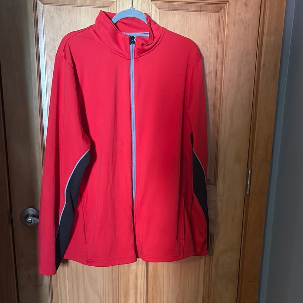 Women's Red Zip-Up Jacket